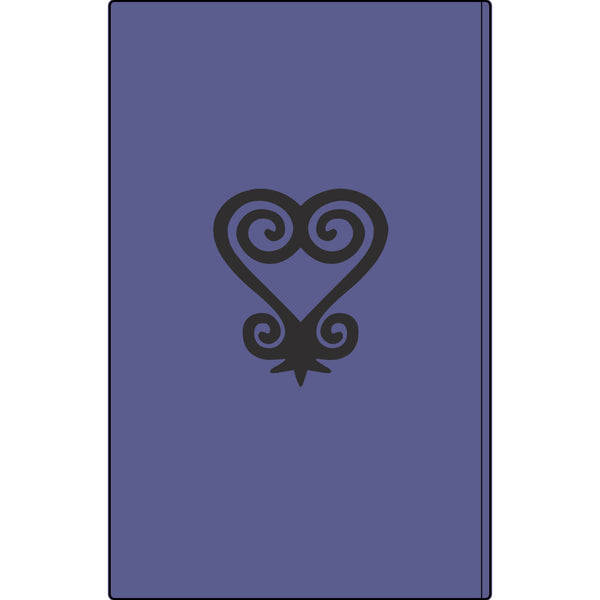 Umoja Vegan Leather Journal — Engraved Adinkra Sankofa Heart Notebook