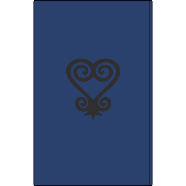 Umoja Vegan Leather Journal — Engraved Adinkra Sankofa Heart Notebook