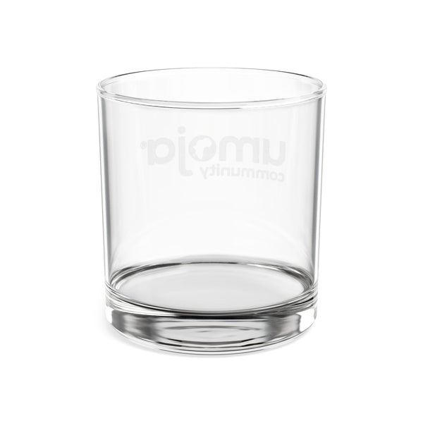 Engraved 10.5oz Whiskey Glass — Umoja Community Logo Rocks Glass