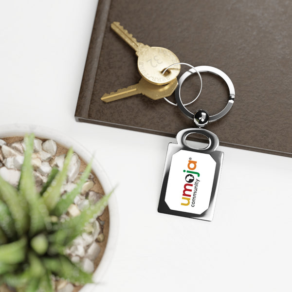 Rectangle Photo Keyring — Personalized Metal Photo Keychain
