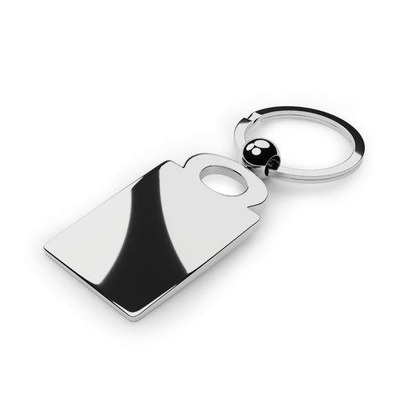 Rectangle Photo Keyring — Personalized Metal Photo Keychain