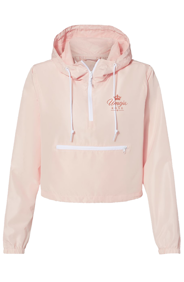 Umoja Rose Pullover Crop Windbreaker
