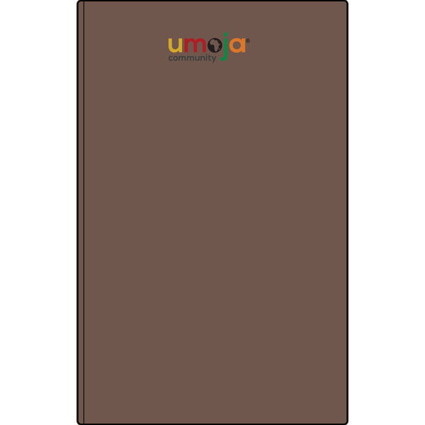 Umoja Vegan Leather Journal — Engraved Adinkra Sankofa Heart Notebook