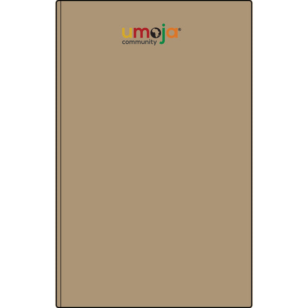 Umoja Vegan Leather Journal — Engraved Adinkra Sankofa Heart Notebook