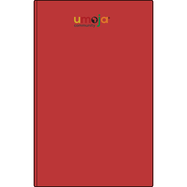 Umoja Vegan Leather Journal — Engraved Adinkra Sankofa Heart Notebook