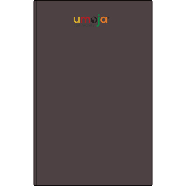 Umoja Vegan Leather Journal — Engraved Adinkra Sankofa Heart Notebook