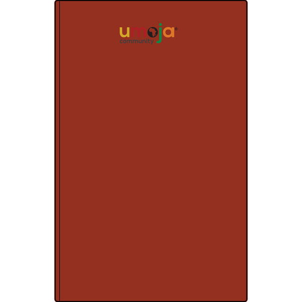 Umoja Vegan Leather Journal — Engraved Adinkra Sankofa Heart Notebook