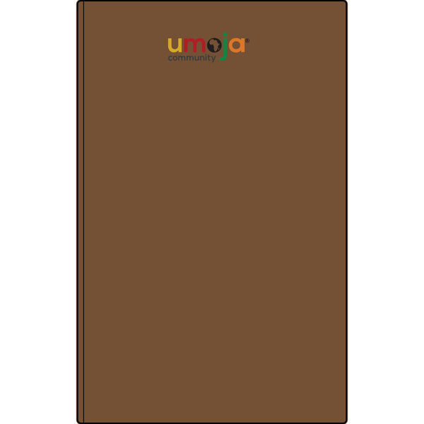 Umoja Vegan Leather Journal — Engraved Adinkra Sankofa Heart Notebook