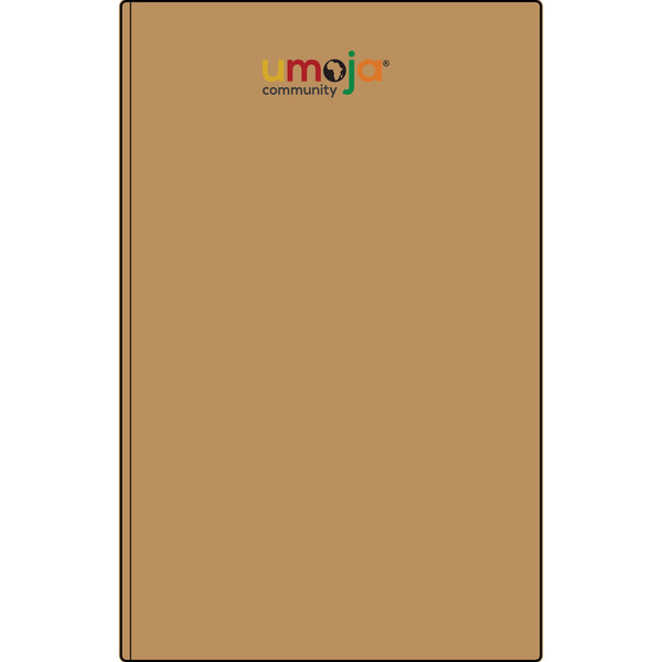 Umoja Vegan Leather Journal — Engraved Adinkra Sankofa Heart Notebook