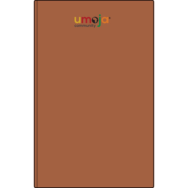 Umoja Vegan Leather Journal — Engraved Adinkra Sankofa Heart Notebook