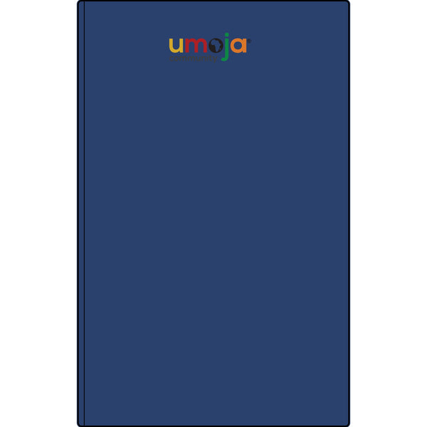 Umoja Vegan Leather Journal — Engraved Adinkra Sankofa Heart Notebook