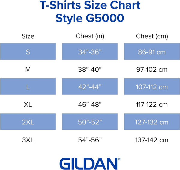 Unisex Adult Heavy Cotton T-Shirt, Style G5000, Multipack